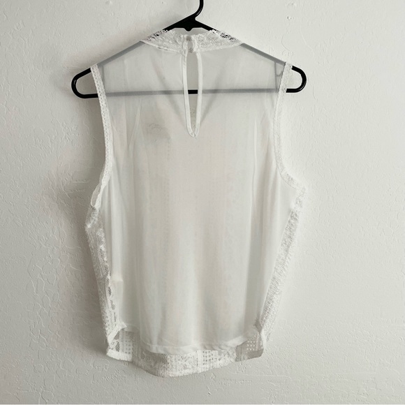 Free People- Tea Party sheer lace crop tank top in Ivory- medium - Picture 12 of 12